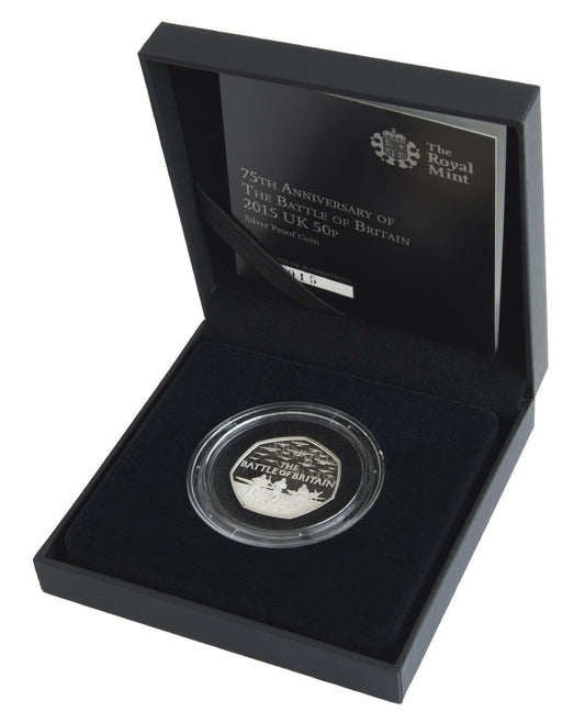 2015 Silver Proof 50P - Battle Of Britan