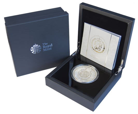 2016 Silver Proof £10 90th Birthday 5oz