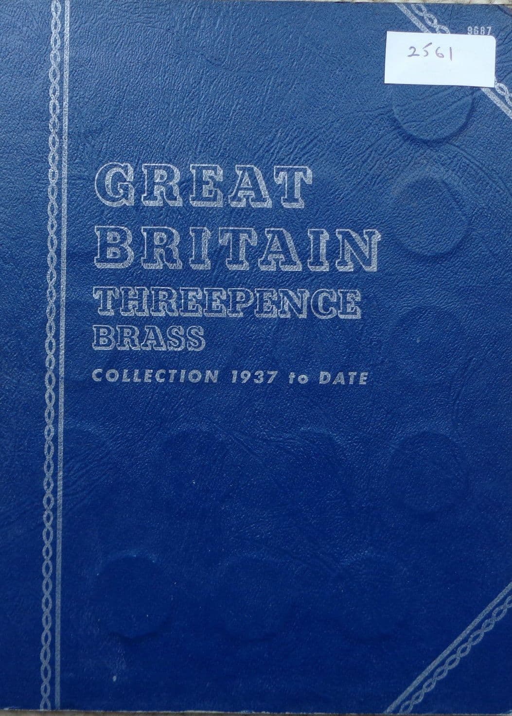 Brass Three Pence Whitman Folder Choice Of Date