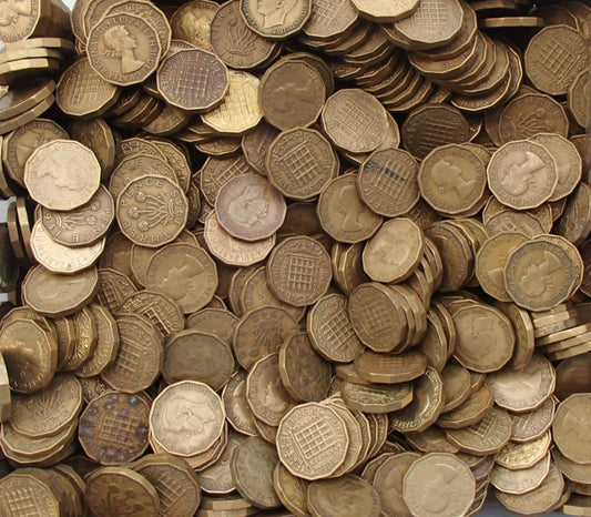 Bulk Brass Three Pence Choose The Amount